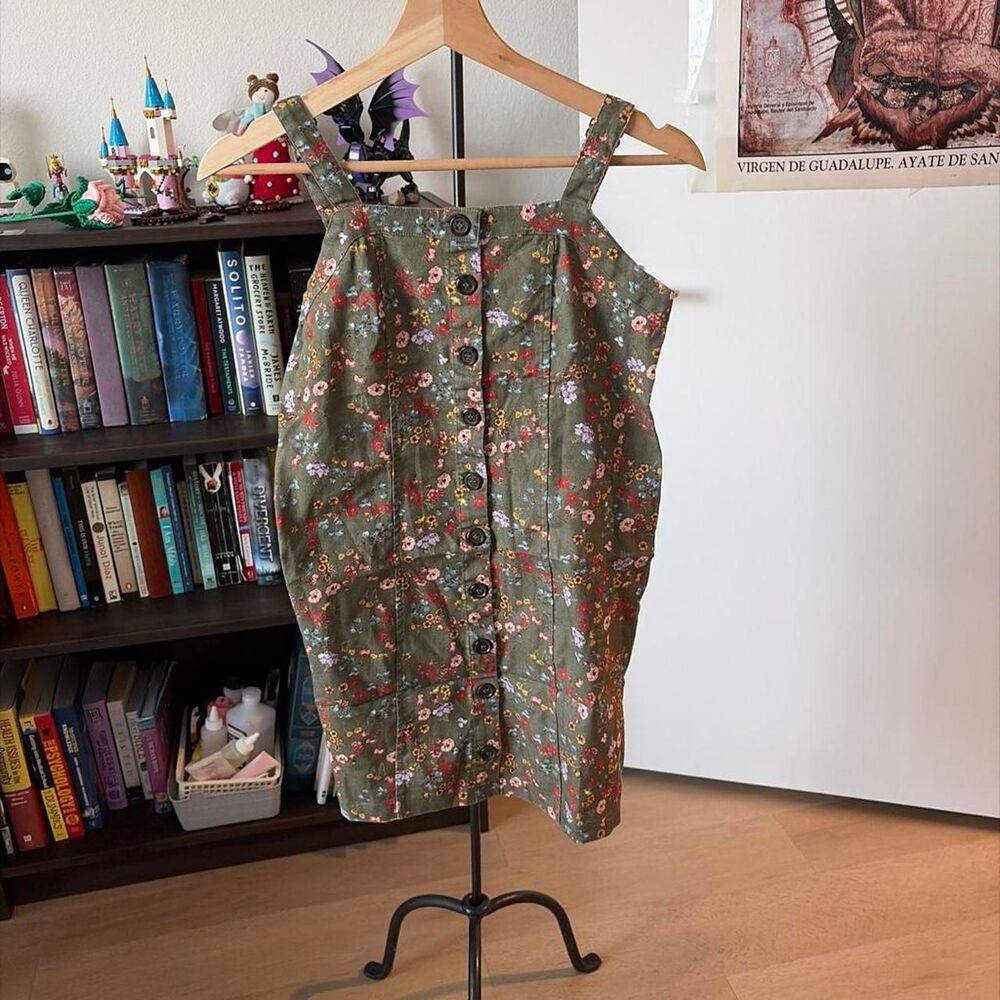 Stella Tweed Girls Floral Smocked Dress Size XL